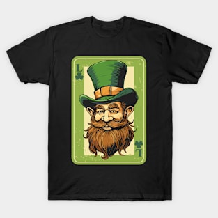 Leprechaun Shamrock Card St Paddys Day Festival T-Shirt